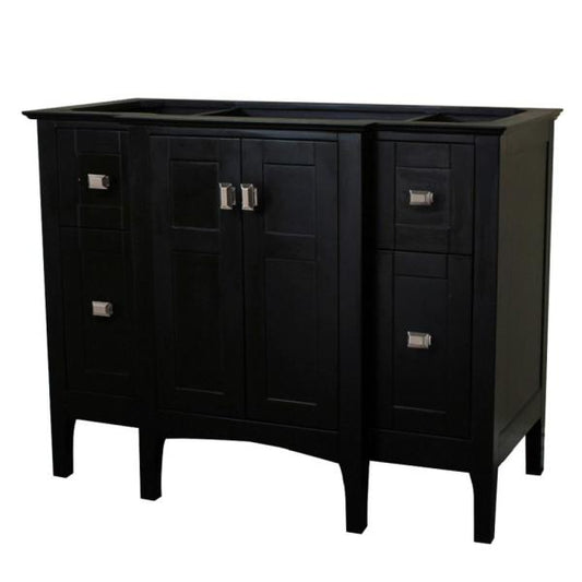 Bellaterra Home 48" Single vanity-dark gray-cabinet only - Luxe Bathroom Vanities