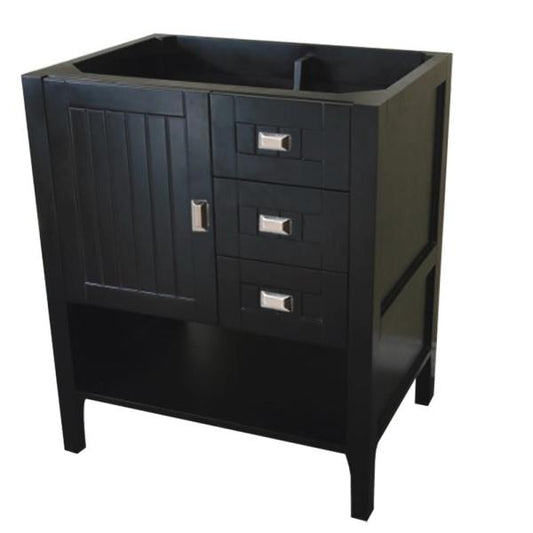 Bellaterra Home 30" Single vanity-dark gray- cabinet only - Luxe Bathroom Vanities