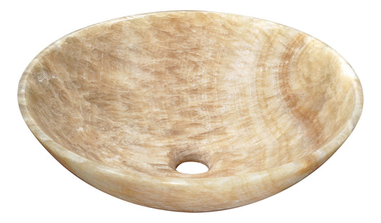 Desert Gate Natural Stone Vessel Sink in Cream Jade - Luxe Bathroom Vanities
