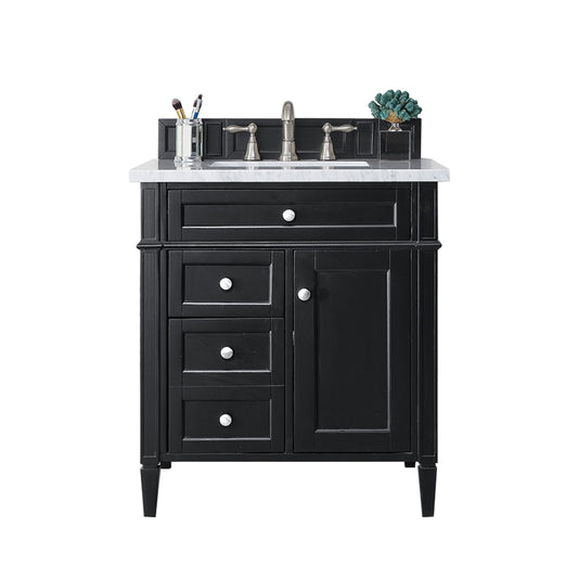 James Martin Brittany 30" Single Vanity with 3 CM Countertop - Luxe Bathroom Vanities