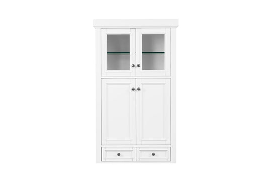 De Soto 30" Double Tower Hutch - Luxe Bathroom Vanities