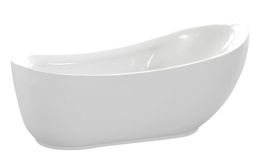 Talyah Series 5.92 ft. Freestanding Bathtub in White - Luxe Bathroom Vanities Luxury Bathroom Fixtures Bathroom Furniture
