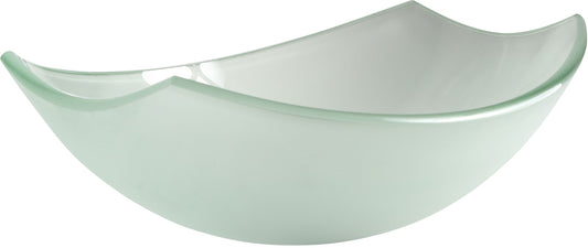 Pendant Series Deco-Glass Vessel Sink in Lustrous Frosted - Luxe Bathroom Vanities
