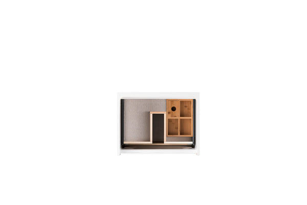 James Martin Milan 23.6" Single Vanity Cabinet with Metal Base (No Top) - Luxe Bathroom Vanities