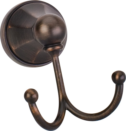 Jeffrey Alexander Newbury Bronze Double Robe Hook  By Hardware Resources - Luxe Bathroom Vanities