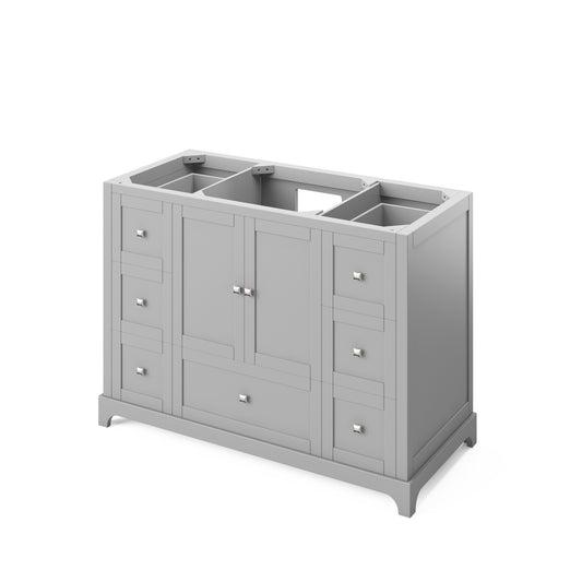 Hardware Resources Jeffrey Alexander 48" Addington Vanity, undermount rectangle bowl - Luxe Bathroom Vanities