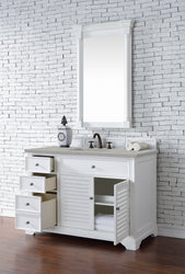 James Martin Savannah 48" Single Vanity with 3 CM Countertop - Luxe Bathroom Vanities