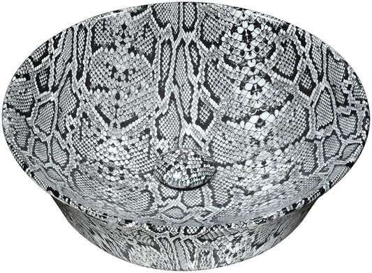Diamond Back Crown Series Ceramic Vessel Sink in Diamond Back Finish - Luxe Bathroom Vanities