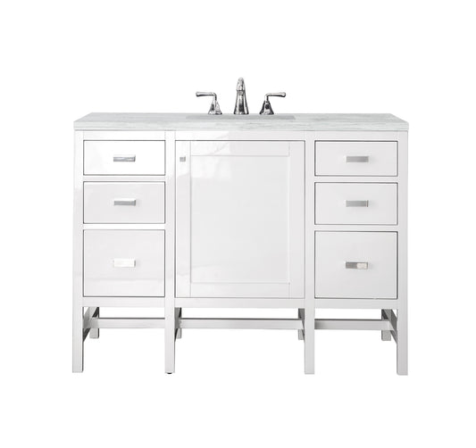 James Martin Addison 48" Single Vanity Cabinet with 3 CM Countertop - Luxe Bathroom Vanities