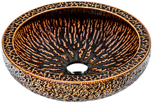 Regalia Series Vessel Sink in Speckled Umber - Luxe Bathroom Vanities
