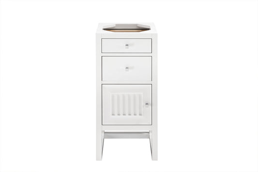 James Martin Athens 15" Cabinet w/ Drawers & Door - Left - Luxe Bathroom Vanities