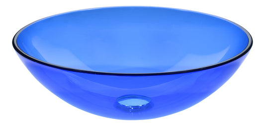 Halo Series Vessel Sink in Blue - Luxe Bathroom Vanities