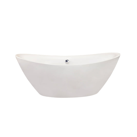 Altair Allegra 71" x 34" Freestanding Soaking Acrylic Bathtub - Luxe Bathroom Vanities