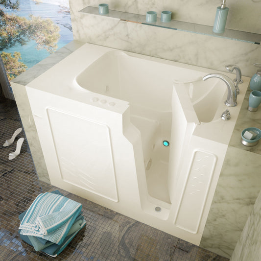 MediTub Walk-In 29 x 52 Left Drain Whirlpool Jetted Walk-In Bathtub - Luxe Bathroom Vanities Luxury Bathroom Fixtures Bathroom Furniture