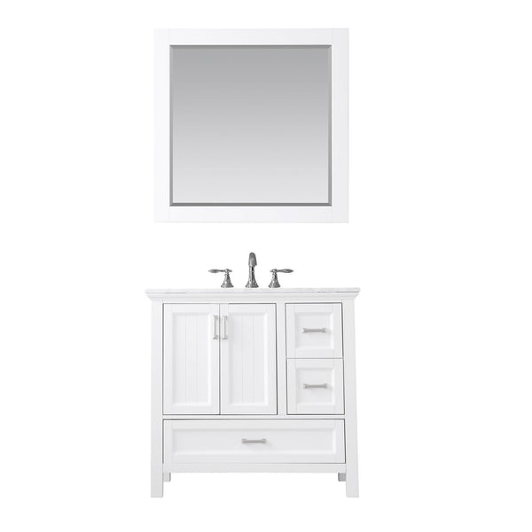Altair Isla 36" Single Bathroom Vanity Set Countertop with Mirror - Luxe Bathroom Vanities