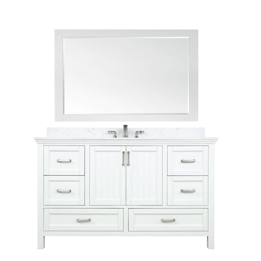 Altair Isla 60" Single Bathroom Vanity Set Countertop with Mirror - Luxe Bathroom Vanities
