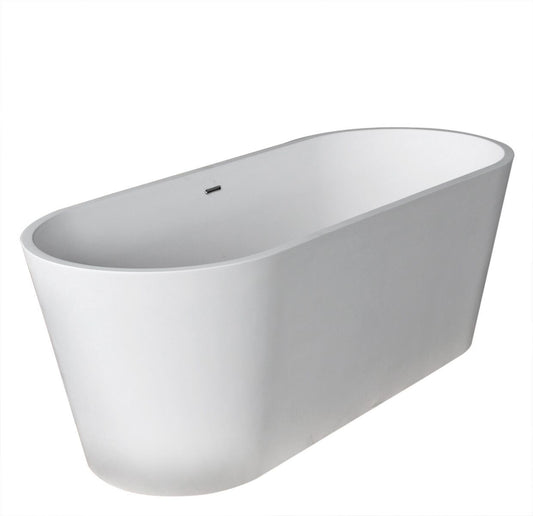 Atlantis Whirlpools Leith 28 x 67 Artificial Stone Freestanding Bathtub - Luxe Bathroom Vanities Luxury Bathroom Fixtures Bathroom Furniture