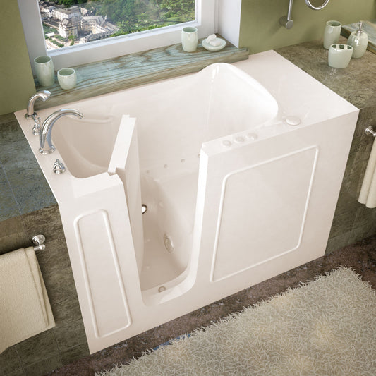 MediTub Walk-In 26 x 53 Left Drain Air Jetted Walk-In Bathtub - Luxe Bathroom Vanities Luxury Bathroom Fixtures Bathroom Furniture