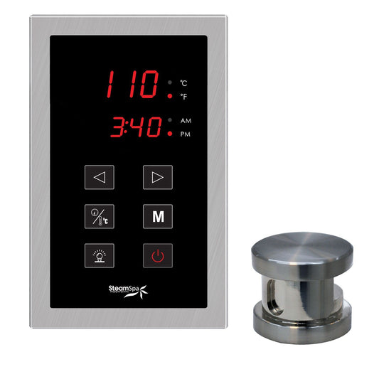 Oasis Touch Panel Control Kit in Brushed Nickel - Luxe Bathroom Vanities Luxury Bathroom Fixtures Bathroom Furniture
