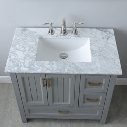 Altair Isla 36" Single Bathroom Vanity Set Countertop with Mirror - Luxe Bathroom Vanities