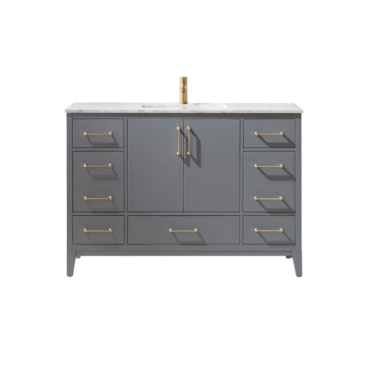 Altair Sutton 48" Single Bathroom Vanity Set Countertop without Mirror - Luxe Bathroom Vanities
