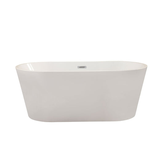 Altair Cielo 59" x 30" Freestanding Soaking Acrylic Bathtub - Luxe Bathroom Vanities