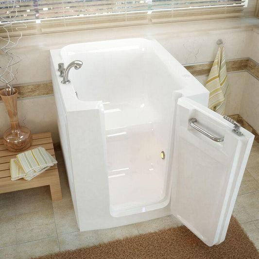 MediTub Walk-In 32 x 38 Right Door White Soaking Walk-In Bathtub - Luxe Bathroom Vanities Luxury Bathroom Fixtures Bathroom Furniture