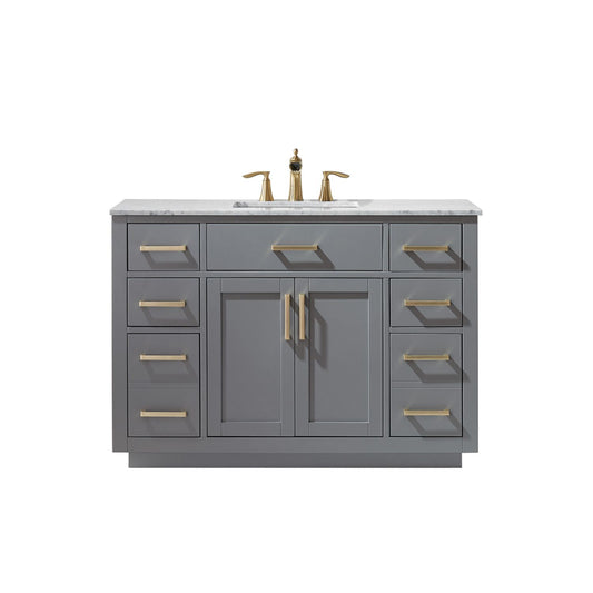 Altair Ivy 48" Single Bathroom Vanity Set Countertop without Mirror - Luxe Bathroom Vanities