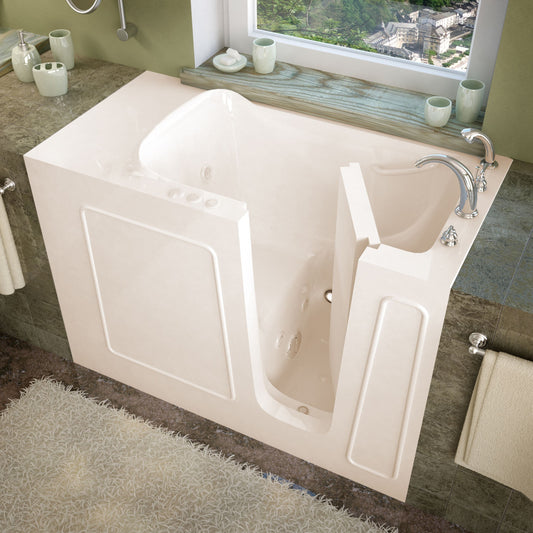 MediTub Walk-In 26 x 53 Right Drain Whirlpool Jetted Walk-In Bathtub - Luxe Bathroom Vanities Luxury Bathroom Fixtures Bathroom Furniture