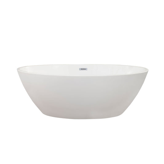 Altair Jolie 69" x 40" Freestanding Soaking Acrylic Bathtub - Luxe Bathroom Vanities