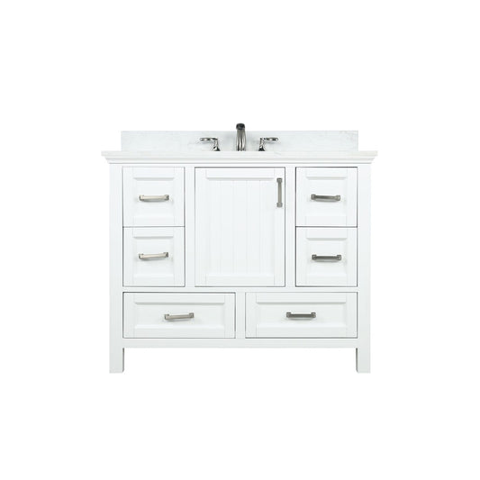 Altair Isla 42" Single Bathroom Vanity Set Countertop without Mirror - Luxe Bathroom Vanities