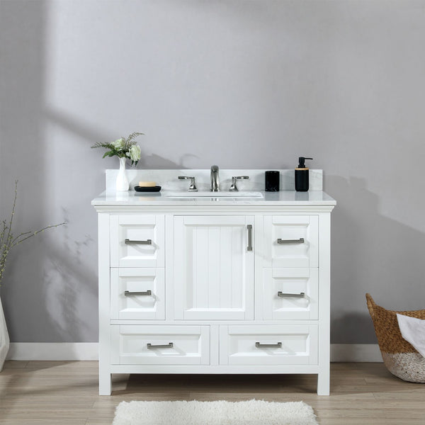 Altair Isla 42" Single Bathroom Vanity Set Countertop without Mirror - Luxe Bathroom Vanities