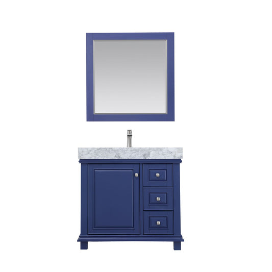 Altair Jardin 36" Single Bathroom Vanity Set Countertop with Mirror - Luxe Bathroom Vanities