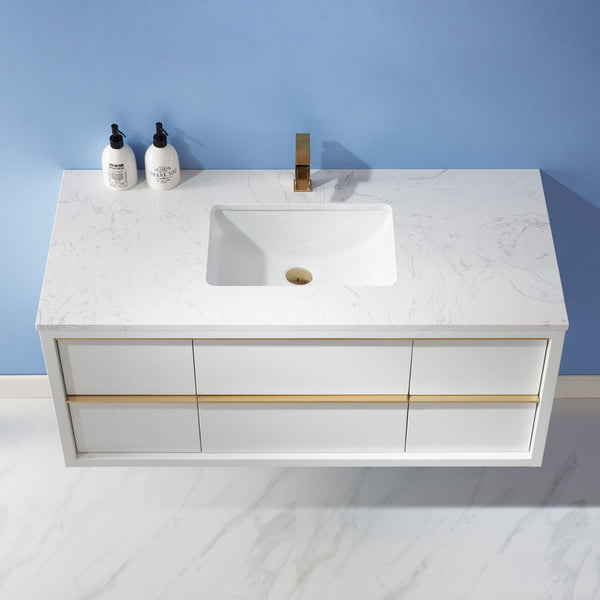 Altair Morgan 48" Single Bathroom Vanity Set Countertop without Mirror - Luxe Bathroom Vanities