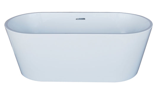 Atlantis Whirlpools Bowen 32 x 67 Oval Acrylic Freestanding Bathtub - Luxe Bathroom Vanities Luxury Bathroom Fixtures Bathroom Furniture