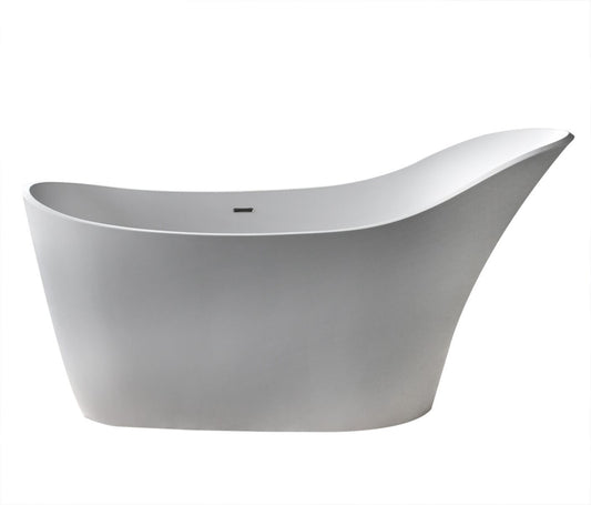 Atlantis Whirlpools Cavendish 30 x 67 Artificial Stone Freestanding Bathtub - Luxe Bathroom Vanities Luxury Bathroom Fixtures Bathroom Furniture