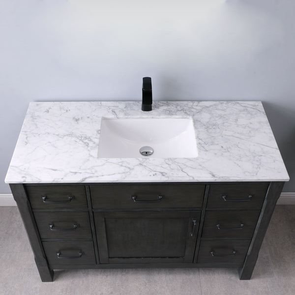 Altair Maribella 48" Single Bathroom Vanity Set Countertop without Mirror - Luxe Bathroom Vanities