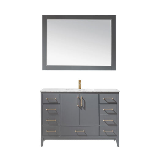 Altair Sutton 48" Single Bathroom Vanity Set Countertop with Mirror - Luxe Bathroom Vanities