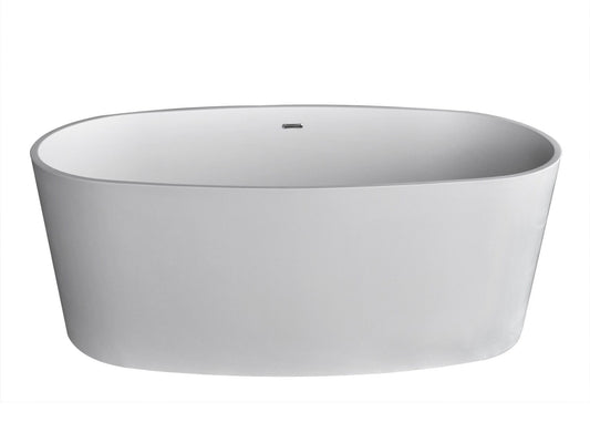 Atlantis Whirlpools Kurow 32 x 62 Artificial Stone Freestanding Bathtub - Luxe Bathroom Vanities Luxury Bathroom Fixtures Bathroom Furniture