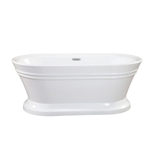 Altair Solace 67" x 31" Freestanding Soaking Acrylic Bathtub - Luxe Bathroom Vanities