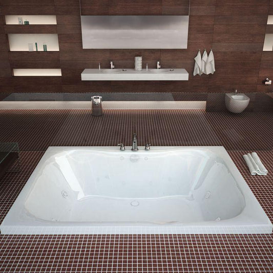 Atlantis Whirlpools Neptune 40 x 60 Rectangular Whirlpool Jetted Bathtub - Luxe Bathroom Vanities Luxury Bathroom Fixtures Bathroom Furniture
