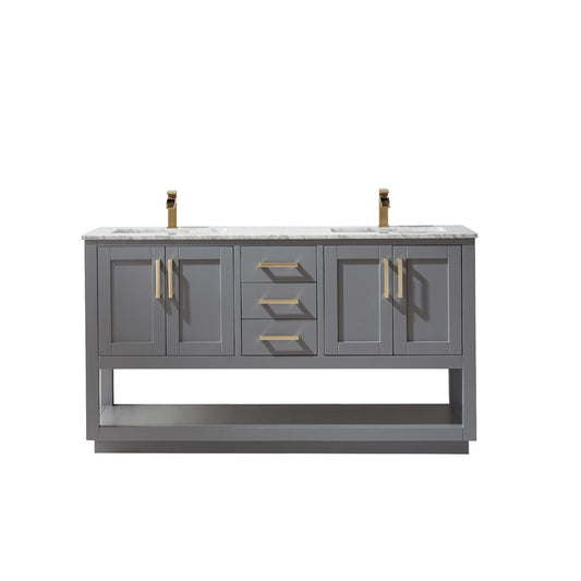 Altair Remi 60" Double Bathroom Vanity Set Countertop without Mirror - Luxe Bathroom Vanities