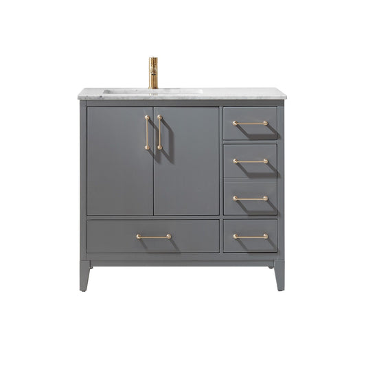 Altair Sutton 36" Single Bathroom Vanity Set Countertop without Mirror - Luxe Bathroom Vanities