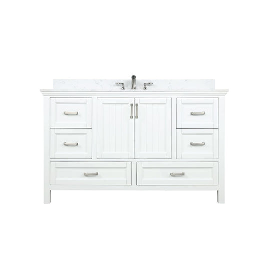 Altair Isla 60" Single Bathroom Vanity Set Countertop without Mirror - Luxe Bathroom Vanities