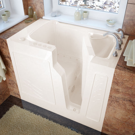 MediTub Walk-In 26 x 46 Right Drain Whirlpool & Air Jetted Walk-In Bathtub - Luxe Bathroom Vanities Luxury Bathroom Fixtures Bathroom Furniture