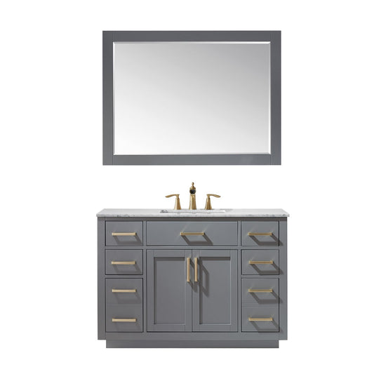 Altair Ivy 48" Single Bathroom Vanity Set Countertop with Mirror - Luxe Bathroom Vanities