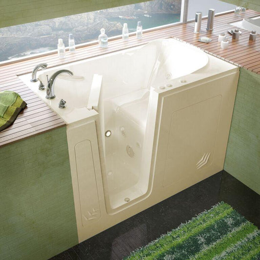 MediTub Walk-In 30 x 54 Left Drain Whirlpool Jetted Walk-In Bathtub - Luxe Bathroom Vanities Luxury Bathroom Fixtures Bathroom Furniture