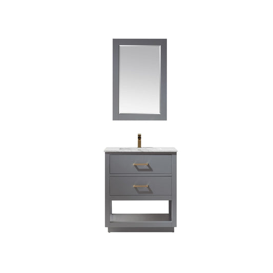 Altair Remi 30" Single Bathroom Vanity Set Countertop with Mirror - Luxe Bathroom Vanities