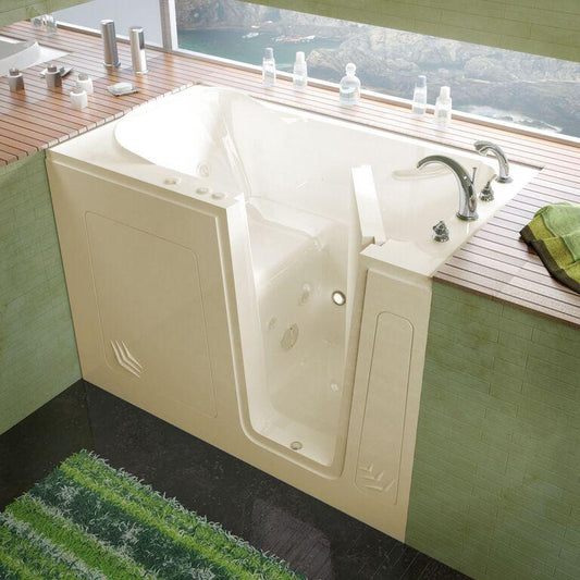 MediTub Walk-In 30 x 54 Right Drain Whirlpool Jetted Walk-In Bathtub - Luxe Bathroom Vanities Luxury Bathroom Fixtures Bathroom Furniture