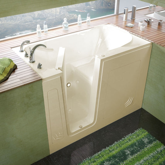 MediTub Walk-In 30 x 54 Left Drain Soaking Walk-In Bathtub - Luxe Bathroom Vanities Luxury Bathroom Fixtures Bathroom Furniture